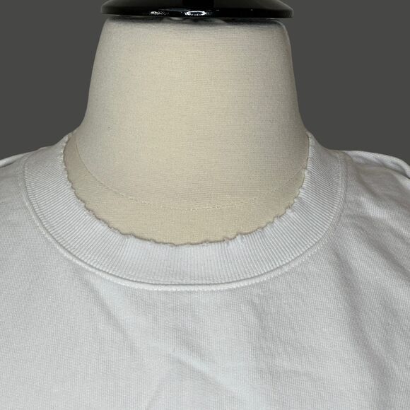 Sandrine Rose Convertible L/S S/S Distressed Sweatshirt White Women Medium NWT - Picture 5 of 14